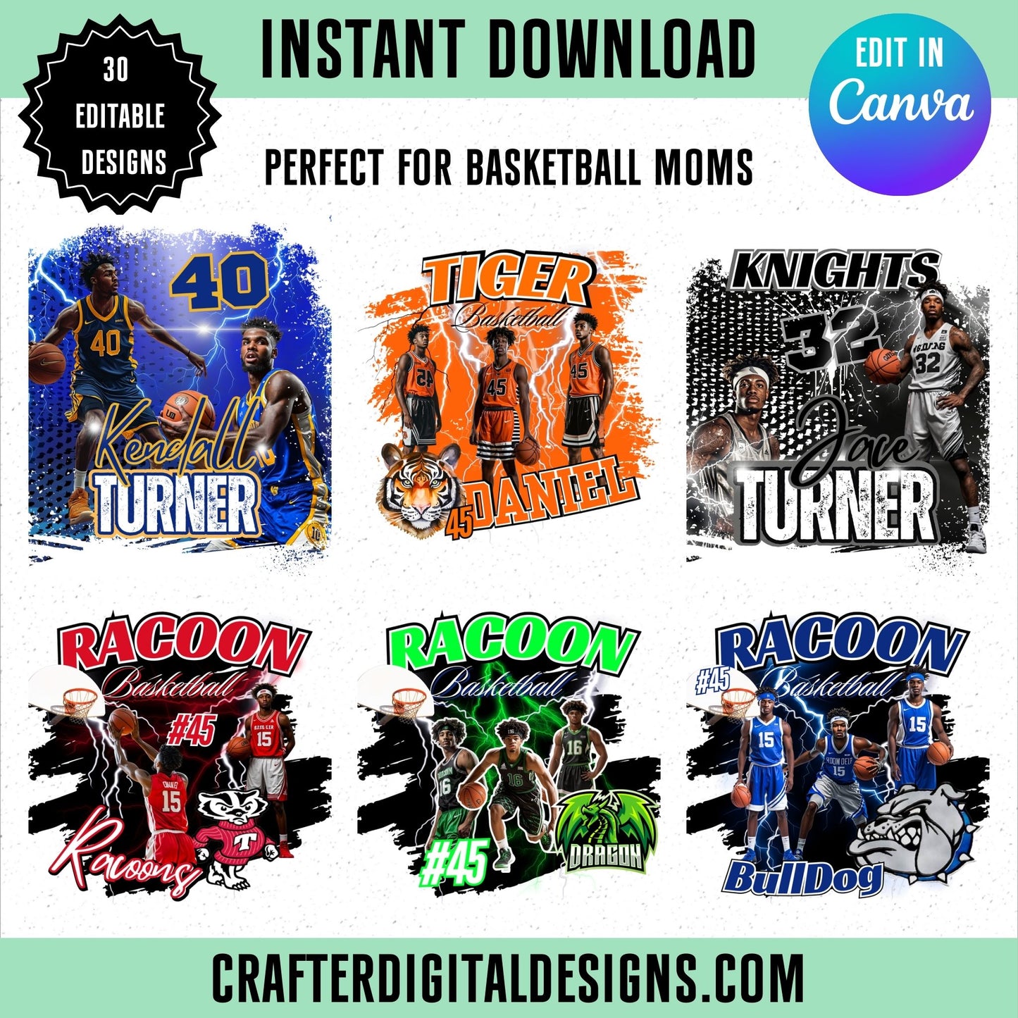 30 EDITABLE CANVA BASKETBALL TEMPLATES